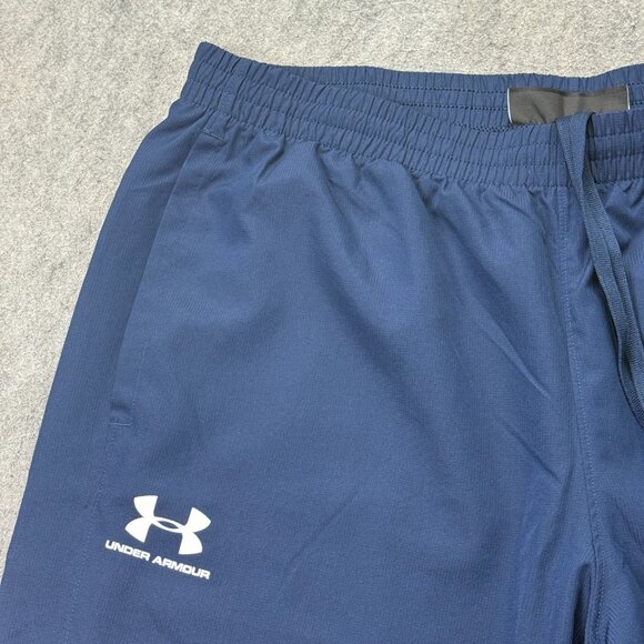Under Armour Windbreaker Pants Men XL Blue Tapered Loose 34" Woven Vital Ripstop - Picture 4 of 16